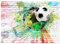 decomonkey Fototapete Fußball 350x256 cm XL Tapete Fototapeten Vlies Tapeten Vliestapete Wandtapete moderne Wandbild Wand Schlafzimmer Wohnzimmern Jugendzimmer Kinderzimmer Ziegel
