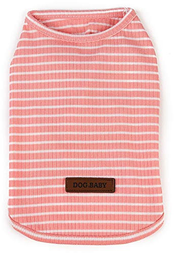 Pet Heroic Niedlicher Gestreifter Haustier Pullover Katze Pulli Kleine Hunde Pullover Kleiner Hund Pullover Welpe Pullover Hunde Klamotten Für Kleine Hunde Pink Rot Blau Grau - Gewicht 1.2-9.0 KG