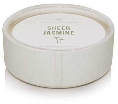 Chesapeake Bay Candle PT42073 Kerze, Multi-Docht, Keramik, durchscheinender Jasmin, Heimdekoration