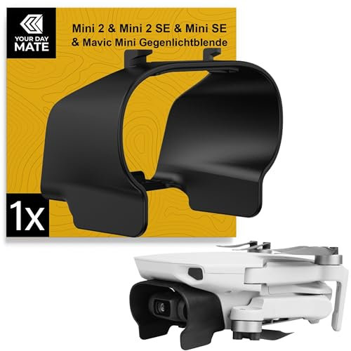 Drohnen Kamera Gegenlichtblende, kompatibel mit DJI Mini 2, DJI Mini 2 SE, DJI Mini SE, DJI Mavic Mini, Sonnenschutz gegen Streulicht, Gegenlicht Blende Schutz, Schutz Linse Filter, Drone Camera Set