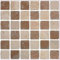 Pack of 20 Traditional Modern Art Tile transfers Stickers Peel and Stick backsplash Room Decor self Adhesive Oil Proof- Vintage Victorian Moroccan Black Cream Mosaic (Brown Stone)