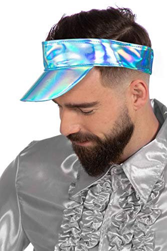 Wilbers&Wilbers Kostüm Zubehör Hologram Sonnenvisier Karneval Fasching Aqua