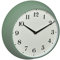 TFA Dostmann Analoge Retro Wanduhr, 60.3540.04, Funk-Wanduhr, aus Metall, grün, (l) 270 x (b) 82 x (h) 270 mm