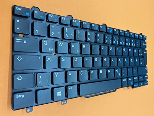 T-ProTek DE-Tastatur Keyboard Beleuchtung kompatibel für Dell Latitude 12 (E7270-751C6)