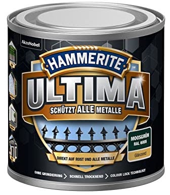 Hammerite Ultima Glänzend, Metallschutzlack, Saphirblau RAL5003, 750ml