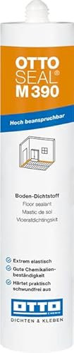OTTOSEAL M 390 Boden-Dichtstoff C8180 kieselgrau 310ml – Sehr beanspruchbar & extrem elastisch – Kein Schwund beim Aushärten – Für alle Fugen im Bodenbereich