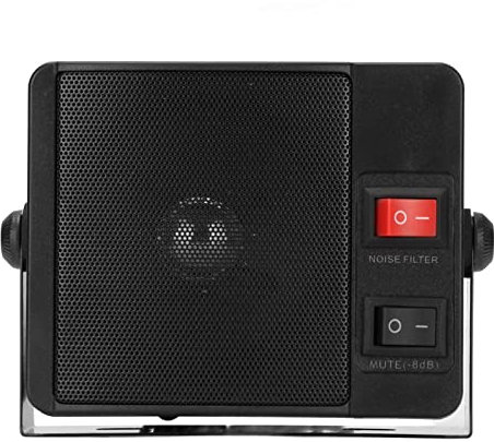Altoparlante Esterno CB Rettangolare, Altoparlante per Comunicazioni Esterne per Autoradio, Altoparlante Radio Bidirezionale con Base per per per
