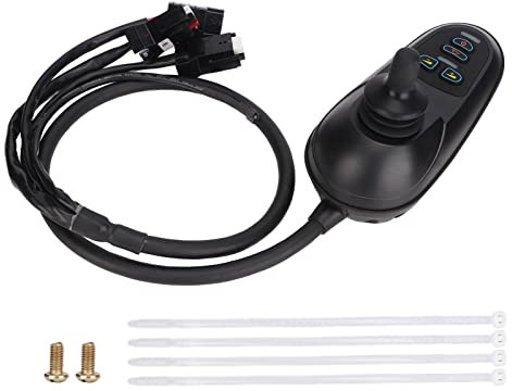 Wheelchair Joystick Controller, DC 24V Universal Electric Wheel Chair Joystick Controller IPX5 Waterproof Free Rotation Wheelchairs Accessory for Intelligent Robots, Amusement Equipment