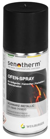 raik 702833 Ofen-Spray Spraydose 150 ml Senotherm Schwarz-Metallic
