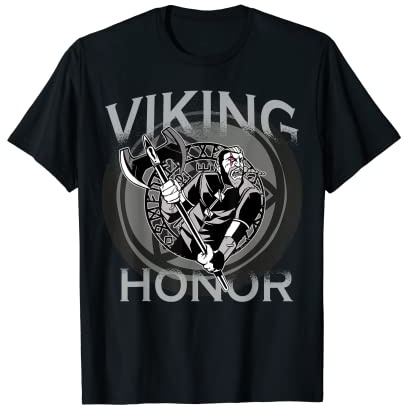 Viking Honor - Viking Warrior With Giant Axe T-Shirt