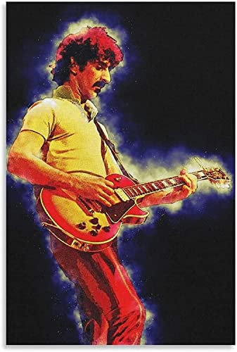 TSALF Stampe su Tela di Pittura di opere d'Arte Senza Cornice Il compositore Spirit of Frank Zappa Poster Soggiorno Camera da Letto Pittura Opera d'Arte 50x70cm