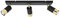 Light-Home Hugo Hängelampe - Deckenlampe für Wohnzimmer Schlafzimmer und Esszimmer- Pendelleuchte aus Metall und Glas - GU10-3-Flammig - Schwarz und Gold