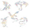 INFUNLY 6 Stück Drachen-Regenbogen-Glas-Fensteraufkleber, Anti-Kollision, Fensteraufkleber für Vogelschläge, Glasalarm, Prisma-Aufkleber, nicht klebend, Prisma, Regenbogen