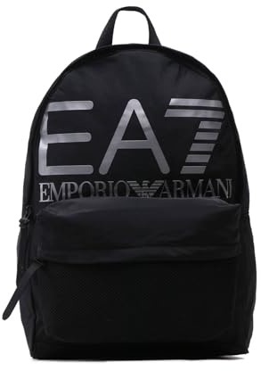 Emporio Armani EA7 men backpack black - silver logo