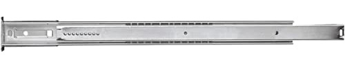 Hickory Hardware Bottom Centered Drawer Mount, Not Compatible with Side Mount Drawers, Heavy Duty Center Drawer Slide for Cabinet & Dresser Drawers, Easy Open & Soft Close Glide Track, 20 Inch, 5 Pack