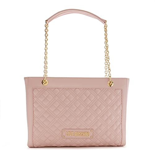 Love Moschino Borsa shopping Matelassè - Nude