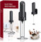 Montalatte Elettrico, Frullino Montalatte, Frullino Elettrico USB Ricaricabile Schiumatore Latte, a basso rumore, Cappuccinatore Elettrico Schiuma Latte Per Cappuccino, Latte, Bar, Caffè