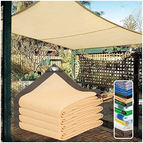 Filet D'ombrage Extérieur, Filet Ombrage Protection Piscin et Filet Anti Chaleur, Filet Brise Vue Balcon Toile Ombrage Rectangulaire en HDPE 3x3m Voile D'ombrage pour Patiov Pare Soleil Terrasse