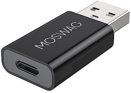 MOSWAG USB C Female to USB Male Adapter - Compatible with Apple MagSafe Charger, Watch Series Ultra/8/7/se, iMac, MacBook Pro, MacBook, Laptops, PC, Computer and More