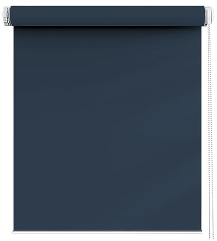 Verdunkelungsrollo 45 x 50 cm, Sichtschutz, Lichtschutz, Blendschutz, Rollos Für Fenster Innen, mit Aluminium-Schienen, für Fenster und Tür, Dunkelblau