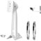 GledeYeTec 260mm/10.2 CCTV Security Camera Corner Pole Wall Mounting Bracket for Dahua Bullet and PTZ Cameras Surveillance Camera with 2 Loops