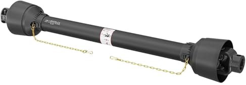 WilTec Arbre Transmission T4 cardan - Longueur 1000-1100 mm / 1 3/8 6 Dents & 35 mm Rond, Broche 13 mm / 460 Nm / 540 TR/Min / 40 KW (55 CV) - Prise de Force agricole