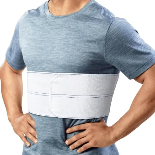 Lixinsunbu Tutore per costole rotte Fascia addominale per costole incrinate Cintura dorsale Fasciatura a compressione toracica Supporto costocondrite per costole contuse, fratturate o lussate