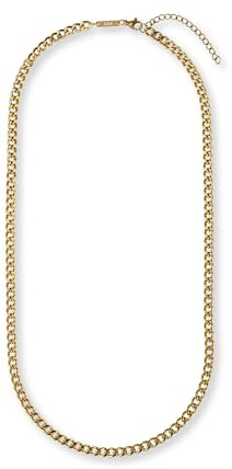 Massi Morino Halskette Herren in Gold 18K I Verstellbare Goldkette ohne Anhänger aus wasserfestem 316L Edelstahl - Valentinstag-Geschenk für Ihn