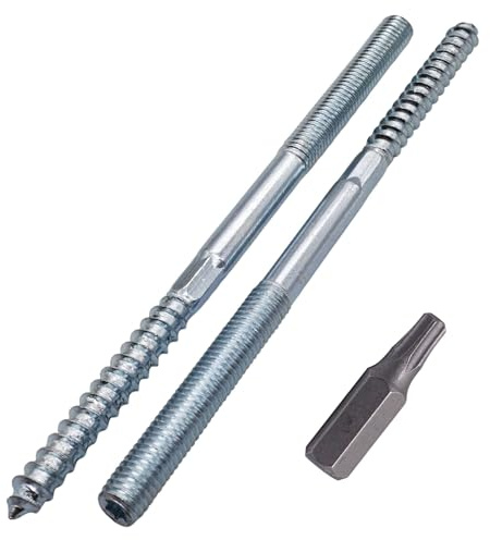 SKIR'CO (20 pezzi) Bulloni M8 x 140 mm, viti con tassello filettato a doppia estremità, bulloni a doppia testa