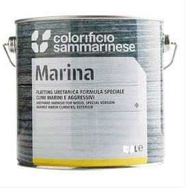 Colorificio Sammarinese VERNICE PER LEGNO Flatting Uretanica per climi Marini aggressivi LUCIDA O OPACA LT.2.5 (OPACA)