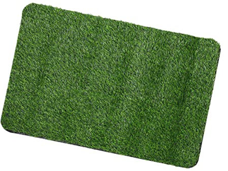 SEWOART Künstliche Rasenmatte Für Eingangsbereich rutschfeste Outdoor Bodenmatte Mit Drainagelöchern Als Fußmatte Oder Haustiermatte Für Drinnen Und Draußen
