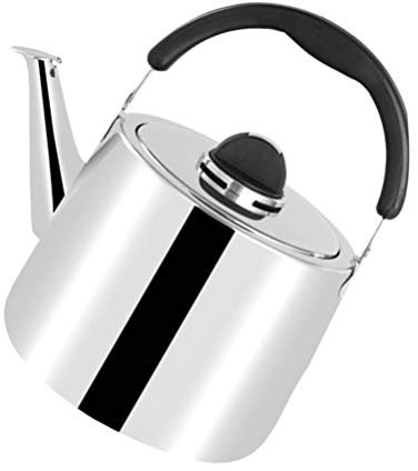 LeGDOr Kanne, Metall-Teekessel, Teekessel mit Griff, Kochgeschirr, Teekessel, Gas-Heizung, Indoor-Wasserkocher, Pfeifwasserkessel, Gusskonzentrat-Edelstahl-Warmwasserbereiter, Tee zubereiten