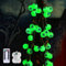 Halloween Deko Outdoor, Halloween LED Lichterkette Außen, 30 LEDs Horror Augapfel mit Batterie Betrieben & 8 Modi Lichter mit Fernbedienung, Grüne Lichter für Home Indoor Outdoor Halloween Party