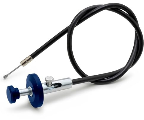 Easyboost Chokehebel Universal mit Kabel 50cm für Vergaser Roller 50ccm Schaltmoped AM6 Derbi Motorrad Quad Cross Rasenmäher (Blau)