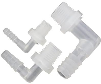 5 pz G1/8 2/8 3/8 3.9-11.1mm PP Pagoda Gomito Connettori Acquario Serbatoio di Pesce Raccordi Pompa di Aria Aeratore Tubo Giunti(G1I4-4.8)