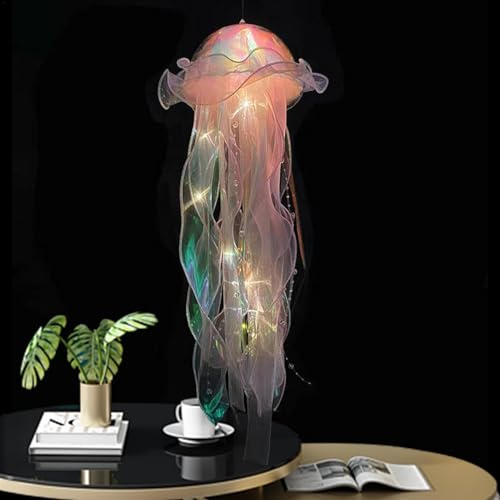 Quallenlaterne Lampe, Quallenlaterne Dekoration, Bunte Quallen Lampen, Stimmungslicht für -Themendekoration, Geburtstagsgeschenke, Quallendekoration