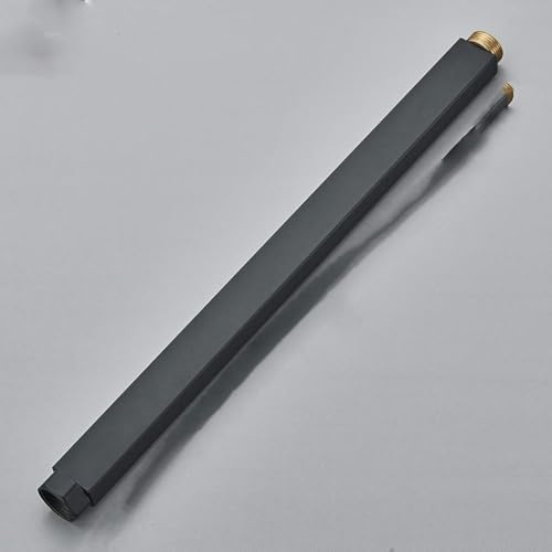 Verlängerungsrohr Chrom/gebürstetes Nickel/Gold/Antikes Messing 40-50 cm Verlängerungsrohr für Duschhahn-Schwarz 40 cm