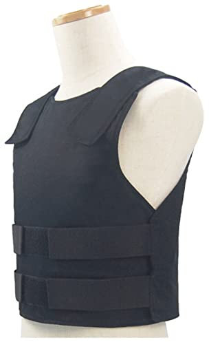 DEJIN IIIA Level Bulletproof Vest, Invisible Body Armor Kevlar Men Bulletproof T-Shirt Soft Stab-Resistant Clothing For Men Women Adjustable Lightweight Chest Protective