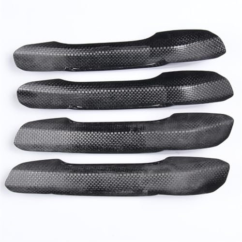 Außengriff Türgriff Vorderer Linker Türgriffe 4 STÜCKE Carbon Fiber Auto Außentürgriff Abdeckung Auto/Fit for Audi A4 B9 2017 2018 Auto-Außentürgriff