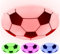 GLOBO Kinder Decken Lampe DIMMBAR Fußball Glas Leuchte FERNBEDIENUNG im Set inkl. RGB LED Leuchtmittel