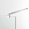 Stabilisierungsstange Feststab Teleskopstange einstellbar 73-123cm, verwendet für Duschwand Glaswand begehbare Stabilisierungsstange Glasstärke 8mm-10mm，Quadratischer Stützstab Silber