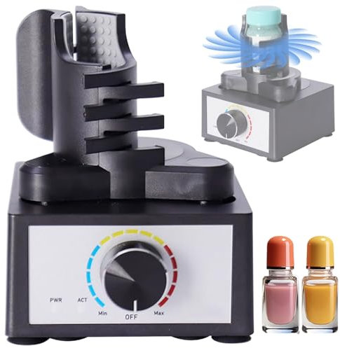 Mezclador de pintura, mini mezclador vórtice de 300 ~ 2400 rpm, mezcla de velocidad de 3 etapas, agitador de pintura modelo DIY, agitador adecuado de 10 a 100 ml, for esmalte de uñas, pigmento, adhesi