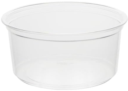 Fiesta Recyclable rPET Deli Cup, 12 oz, Pack 300 | Saves space with a stackable design, while commercial-grade durability ensures reliable use in professional catering.