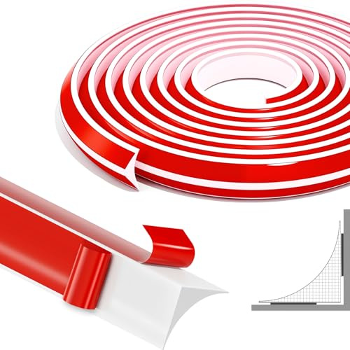7M Silikon Abschlussleiste Weiß 15x25mm selbstklebend, wasserdicht Küche | Flexible Winkelleiste aus Silikon Wasserdicht & staubdicht, schützt Arbeitsplatten-Ecken in Küche und Bad Stark selbstklebend
