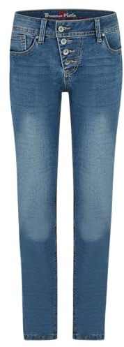 Buena Vista Damen Malibu Cropped Stretch Denim (DE/NL/SE/PL, Alphanumerisch, M, Regular, Regular, moon denim)