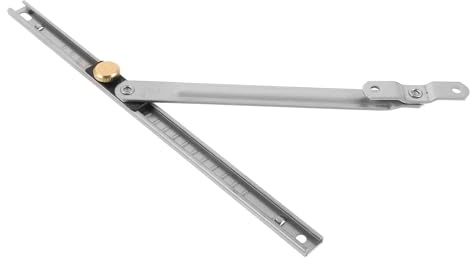 HEALEEP Barre de Sécurité pour Fenêtre Intérieure en Acier Inoxydable Argenté, Limiteur D'ouverture Verrouillable, Butée de Fenêtre pour Améliorer la Sécurité