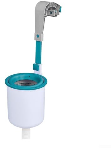 Skimmer da parete per piscine fuori terra automatico per pulizia superfici detriti, bianco e blu 5823