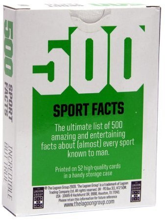 500 Sport Facts Triva Cards