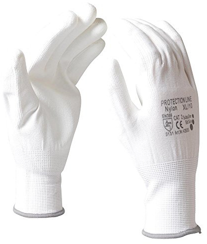 42653, Handschuhe Nylon, 10 XL, weiß