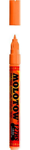 127HS-CO Molotow ONE4ALL-Farbstift mit 1,5 mm Crossover-Spitze – in verschiedenen Farben Neon Orange Fluorescent